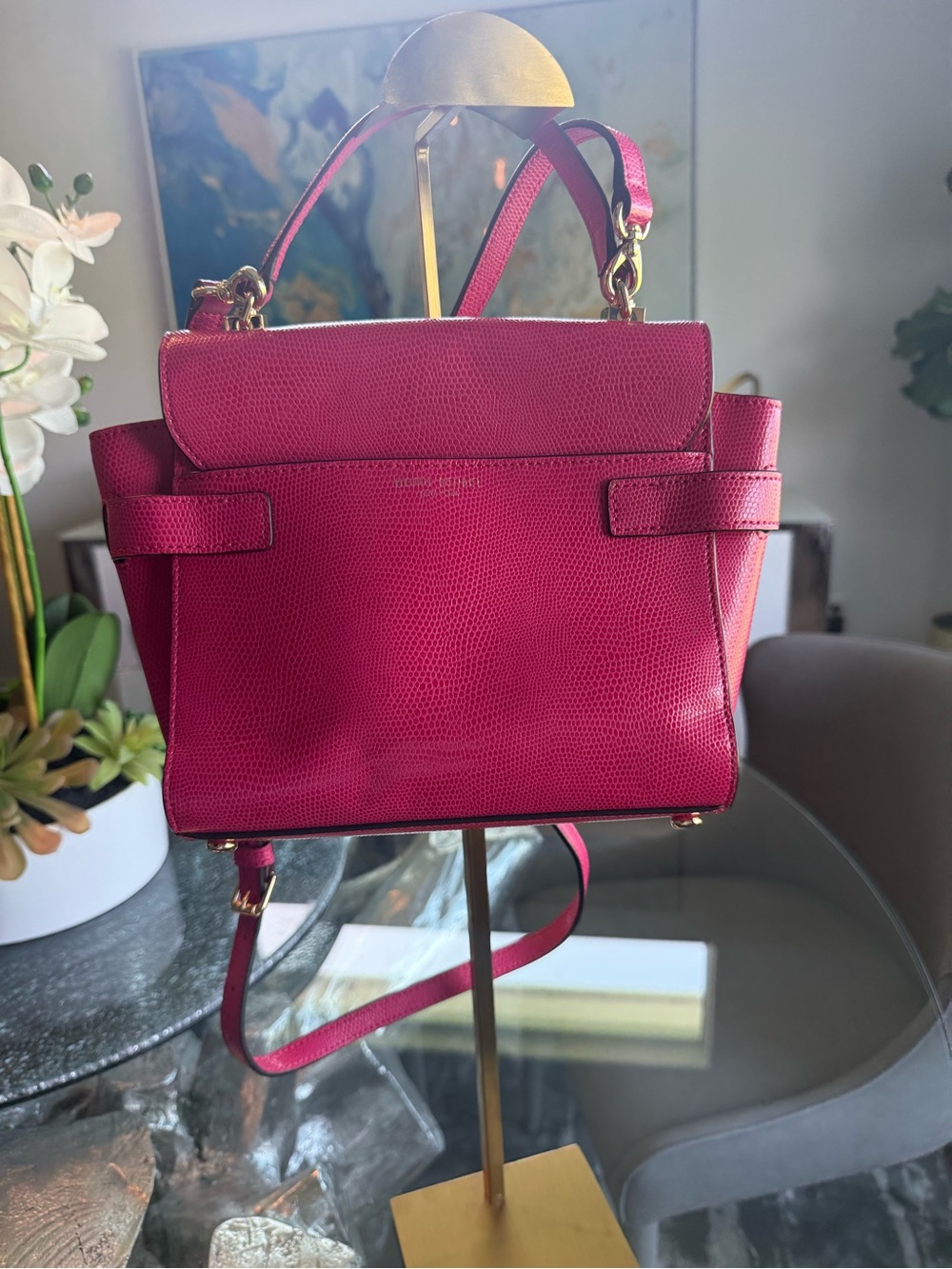 Henri Bendel Fuchsia Uptown Mini Satchel - Picture 4 of 4